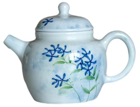 120Ml/4oz Casa Giapponese Blu Wind Chime Teiera Ceramica - Blu Wind Chime Teiera