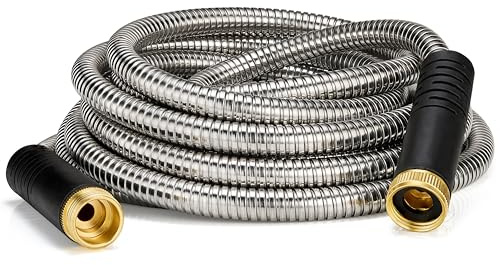 Garden Hose 10-Foot with 3/4 Copper Connectors - Leak-Proof & Tangle-Free for Garden Watering