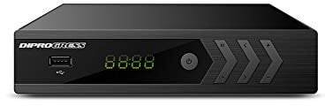 DiProgress DPT220HD Decoder Digitale Terrestre DVB-T2 Doppio Tuner, Nero
