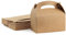 ValBox Treat Boxes 30 Pack Brown Kraft Paper Gable Gift Boxes - Goodies Favor Box for Kids' Birthday Party, Wedding, Baby Shower | 6.2 X 3.5 X 3.5 Inches