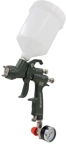 WALCOM 8030 Pistola A SPRUZZO Slim Kombat HTE 1,7 in Valigetta con MANOMETRO