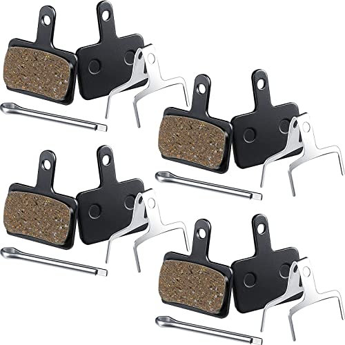Zonon 4 Paar Fahrrad Scheibenbremsbeläge Kompatibel mit Shimano TRP Tektro Deore Br-M575 M525 M515 T675 M505 M495 M486 M485 M475 M447 M446 M445 M416 M415 M375 M355 C601 C501 (Harz Bremsbeläge)