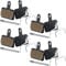 Zonon 4 Paar Fahrrad Scheibenbremsbeläge Kompatibel mit Shimano TRP Tektro Deore Br-M575 M525 M515 T675 M505 M495 M486 M485 M475 M447 M446 M445 M416 M415 M375 M355 C601 C501 (Harz Bremsbeläge)