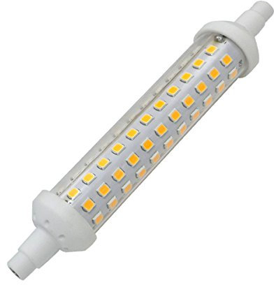 Aoxdi R7S 8W 118mm Ampoule LED, Blanc Chaud, 80 SMD 2835 LED Linéaire 360 Degrés J118 Ampoule Projecteur, AC220-240V, Lot de 1
