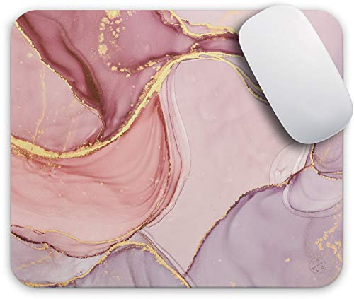 Oriday - Tappetino per mouse con citazioni motivazionali per il lavoro, colore: rosa e viola