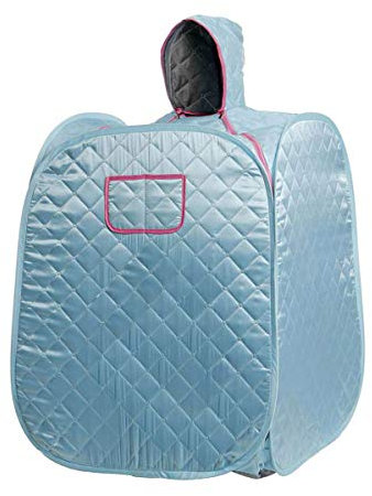 KOVFBRO Sauna Domestique Boîte À Vapeur Sueur Salle Khan Une Personne Pliante Sauna Tente Bleu