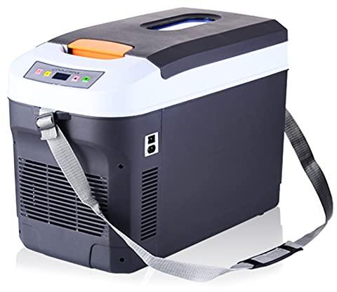 Auto Companion Coolbox, Car Refrigerator Car/Truck Cooler 24V/12V/220V-240V Portable Camping Fridge Long Distance Driving Journeys And Camping (28L) (Black-22L-A)