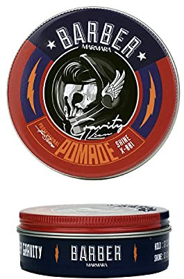 barber marmara MARMARA POMADE Hair Wax 100ml Haarwachs Männer Mittlerer Halt High Shine Wet-Look Wax modelier wax Haarpomade Barbershop Haargel Herren Styling Creme Sehr hoher Glanz