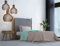 Italian Bed Linen MB Home Italy, Trendy Chic Bettwäsche-Set, Wasser, Einzelbett