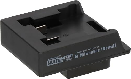 Brennenstuhl adaptateur Milwaukee/Dewalt pour les projecteurs de chantier LED Multi Battery