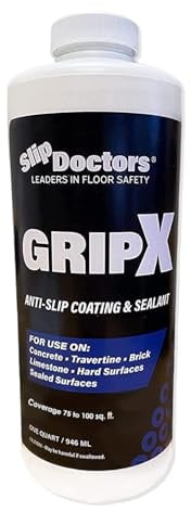 Slip Doctors GripX Non-Beschichtung und Dichtstoff für Innen- und Außenfliesen, Beton und Naturstein - Klar Anti - für widerstandsfähige Bodenbeläge