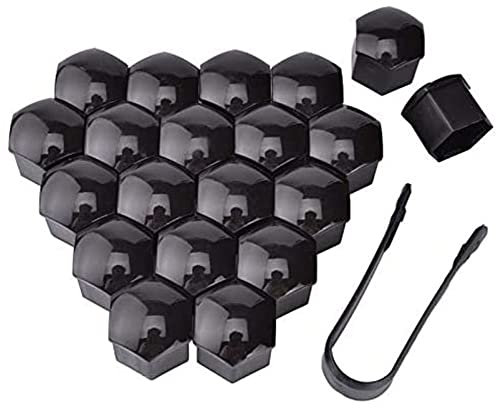 20 Piezas Coche Tuerca de La Rueda Caps para Fo-rd Focus, Auto Cubo Tornillo de Cubierta Borde de Tuerca Antirrobo ProteccióN Exterior Llantas Accesorios