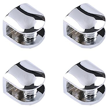 Morsetto di Vetro, Supporto Vetro Regolabile, Vetro Regolabile Clip, 4PCS Staffa in vetro regolabile Staffe mensole vetro Supporto Mensola Vetro Reggimensola Vetro per Vetro Spesso 6-8 mm