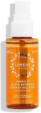 LUMENE Nordic-C [VALO] Glow Refresh Hydrating Mist mit Vitamin C | Reich an Antioxidantien | Arktische Moltebeere, Hyaluronsäure und Vitamin C | Für alle Hauttypen | Vegan | 50 ml