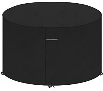 VANSHEIM Circular Table Covers - Waterproof Outdoor Table Covers for Patio Furniture - Ø90x71cm