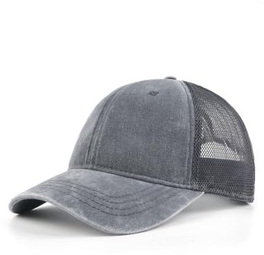 Zylioo XXL Vintage Trucker Cap Basecap Für Großen Kopf,Mesh Running Caps Kappe Größe 60-65cm,Sommer UV Schutz Sport Caps