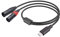 HUALEU USB C auf Dual-XLR-Stecker, Audiokabel, USB C auf 2 XLR-Stecker, Stereo-Endverstärkerkabel, Handy-USB-C-Verbindung, aktiver Lautsprecher, Verstärker-Audiokabel, 1,8 m