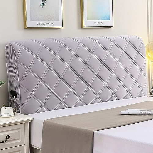 Bettkopfteil Hussen, Staubdichte Bett Kopfteil Bezug, Stretch Bett Kopfteil Husse, Samt Stoff