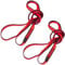 2 Stück Nylon Kletterschlinge 23KN, 19mm Breite Kletterseil Bandschlinge für Outdoor-Klettern, Yoga-Hängematte, Abseilen, Baumklettern, Outdoor-Aktivitäten - Kletterschlinge( 60-120cm) (Rot, 60cm)