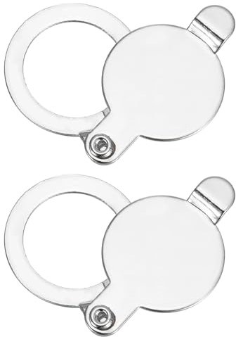 PATIKIL 5/8 Peephole Cover,Door Peephole Protector Privacy Door Viewer Cover for Home Security Apartment Hotel,Bright Chrome 2pcs