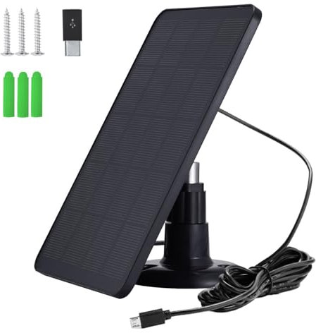 Panneau de charge solaire pour appareil photo | Panneau solaire à faible consommation d'énergie de 4 W 5 V | Chargeur solaire multifonction pratique pour usage extérieur
