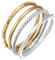 Elli Ring Damen Stapel Set Basic Bicolor in 925 Sterling Silber vergoldet