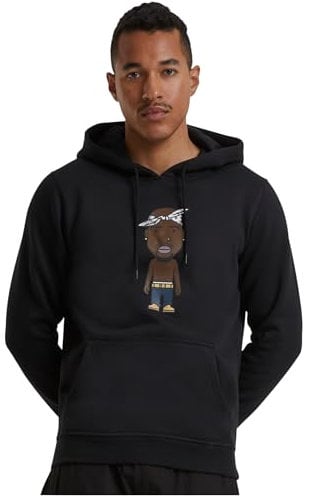 Mister Tee Herren Kapuzenpullover LA Sketch Hoody, Hoodie mit Aufdruck, Baumwolle, Größen XS - 2XL
