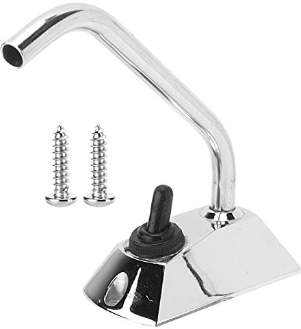 Klanata 12V Electric Water Pump Faucet Tap Switch for Camper and Caravan 10mm/0.4in ID Hose Connection, Holding Faucet Pump for RV