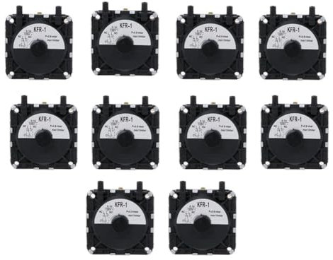 Reapyyt Druckschalter für Gas-Warmwasserbereiter, Universeller Druckschalter KFR-1, Wandmontierter Luftdruckschalter für Kessel, 10 Stück