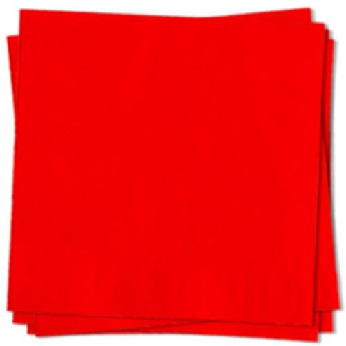 MORAINJAY 20 servilletas rojas, 33 x 33 cm, servilletas de papel, servilletas de cóctel, color rojo, para bodas, cenas, cumpleaños, bodas y fiestas