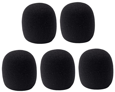 Abaodam Mikrofon 10 Stück 40-mm-abdeckung Für Studiomikrofon Schwamm-mikrofonkappe Handheld-bühnenmikrofon-filterschutz -speichel