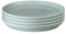 Denby - Teal Speckle Set of 4 Coupe Dinner Plates - Dishwasher & Microwave Safe Crockery - Soft Textured Glaze Effect - Ceramic Stoneware Dinner Plates - Chip & Crack Resistant - L26xW26xH3