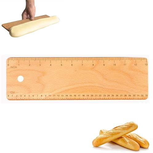 Hayaww 33 cm Baguette-Transferschäler Breadschale Breadbrotform Französisches Schalen Transfer Werkzeug Wendebrett solides Tablett Backwerkzeug zum Backen von französischem Brot (A)
