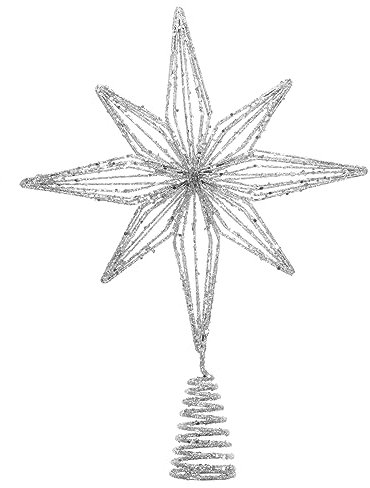KOMBIUDA Stern Weihnachtsbaumspitze Aus Metall Weihnachtsbaumspitze Stern Weihnachtsbaumschmuck Sternornament Für Heimdekoration Und Feiertagsdekoration