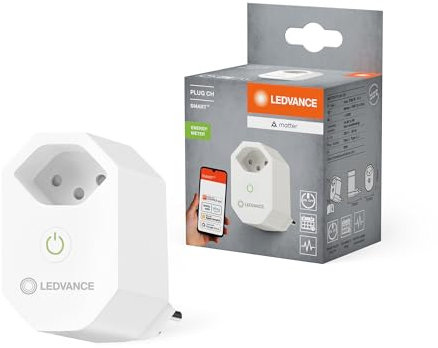 LEDVANCE Prise intelligente avec technologie Matter over WiFi pour intégrer des appareils électriques dans le système de maison intelligente