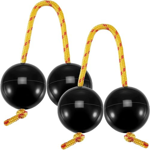 Zhenghebuy Shaker Instrument Africano,2 Paia Sfera Musicale Africana,Agitatori a Sfera Kashaka,Strumenti Musicali African Shakers,Aslatuas Rhythmic Ball