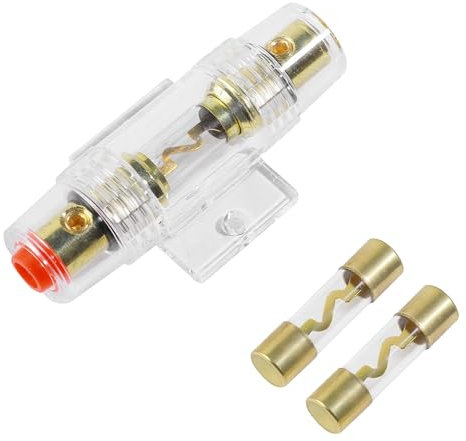 Flaconi Fusible Voiture,Automobile L'audio Puissance Sécurité Protéger,30 Amp Porte Fusible,Porte-fusible AGU,AGU Fusible,Convient pour Compresseurs D'amplificateur D'alarme Audio de Voiture (50A)