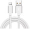 AR&M iPhone Charger Cable 2-Pack (1m, 2m, 3m), MFi Certified Lightning Cable, Fast Charging, Nylon Braided – Compatible with iPhone 14 13 12 11 XS XR X Pro Max Mini 8 7 6S 6 Plus 5S (2, silver, 3m)