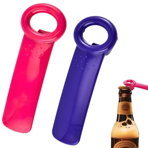 2 PCS jar key,Jars Opener Easy Jars Keys Opening,Traditional Jar Lid Opener,for Arthritis Hands Can Open Arthritis Bottle Beer Open Tool Easy Jar Keys Grippers for Elderly Children Women (Rose+purple)