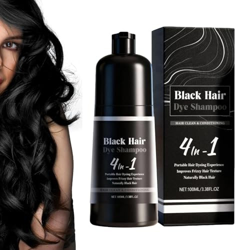GDS Black Hair Dye Shampoo, Korea 3 in 1 Polar Hair Shampoo für Men and Women Frauen Männer Farbveränderung Conditioner - Für Liebhaber Familie Freunde Großmutter Großvater Mutter