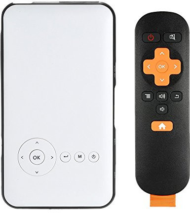 TECEVO M6 LED Video Projector, Mini Smart Android Pico Projector - HDMI Input - Miracast and Airplay Function - Built-in WI-FI Slim Wireless HD Portable Pocket DLP Home Cinema Theater Projector