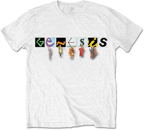 Rockoff Trade Men's Genesis Characters T - Shirt, White (White White), X-Large
