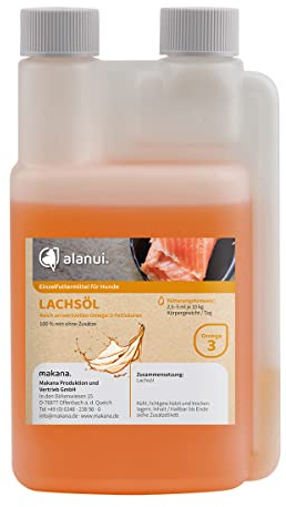 alanui Lachsöl für Hunde, 250 ml Dosierflasche