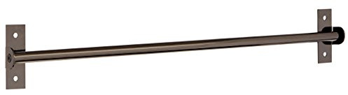 Premier Housewares Gunmetal Sorello Hanging Rail, Iron, Black, 4 x 60 x 9 cm