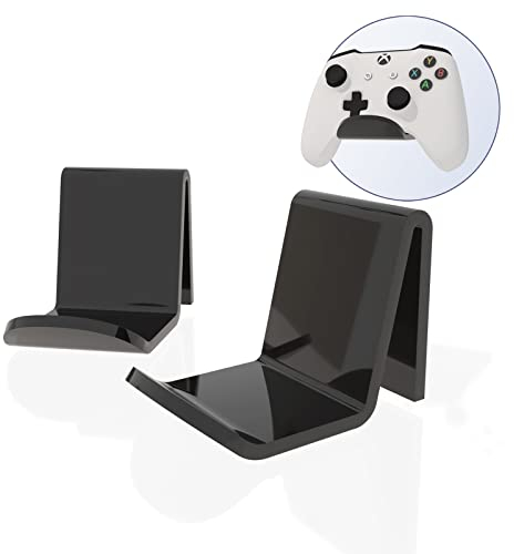 sciuU Support Mural pour Casque/Manette, [Ensemble de 2] Crochet Adhésif 3M, Accessoires Universels pour Controller de Xbox One, 360 / PS5 / PS4 / Nintendo, Sans Vis