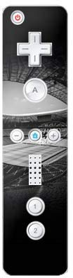 DeinDesign Skin kompatibel mit Nintendo Wii Controller Folie Sticker FC Bayern München FCB Stadion