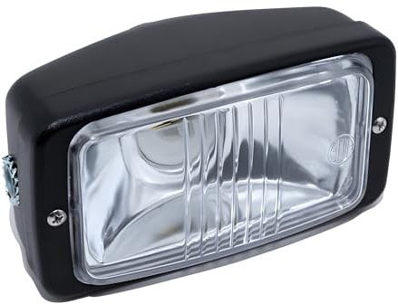 Scheinwerfer Lampe eckig 14cm, schwarz für Mofa Hercules Prima 2 3 4 5 S Optima Moped