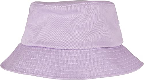 Flexfit Unisex Cotton Twill Bucket Hat Hut, Lilac, one Size