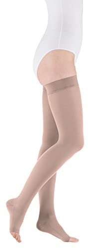 mediven comfort CCL2 AG Kompressionsstrümpfe normal (72-83 cm) o. Fußspitze Noppenhaftband IV cashmere