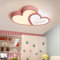 Lampadario LED Plafoniera Cuore Moderna Lampada Per Bambini Lampada Da Camera Da Letto Per Ragazzi Ragazze Dimmerabile Con Telecomando Acrilico Soggiorno Sala Da Pranzo Lampada Da Soffitto,Rosa